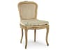 Annette Birch Wood Beige Upholstered Armless Dining Chair
