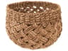 Woven Dark Brown Storage Bin Large