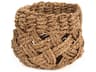 Woven Dark Brown Storage Bin Small