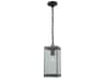 Bradgate Outdoor Pendant Light Matte Black and Harvest Brass