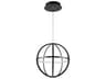 Celestial Orb LED Chandelier in Matte Black