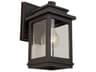 Outdoor Wall Light Freemont Oil Rubbed Bronze Clear Glass