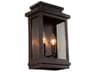 Outdoor Wall Light Freemont Clear Glass Oil Rubbed Bronze