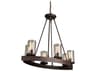 Menlo Park 6 Light Oval Chandelier Oil Rubbed Bronze