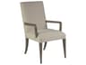 Cohesion Program Madox Hardwood Gray Upholstered Arm Dining Chair