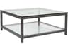 Metal Designs Per Se Square Glass Cocktail Table
