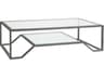 Metal Designs Byron Rectangular Glass Cocktail Table