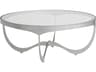 Metal Designs Sophie Round Glass Argento Cocktail Table
