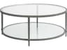 Metal Designs Claret Round Glass Cocktail Table