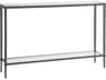 Metal Designs Claret Rectangular Glass Console Table