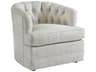 Upholstery Cliffhaven Gray Fabric Tufted Accent Chair