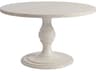 Newport Corona Del Mar Round Wood Sailcloth Dining Table
