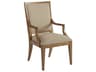 Newport Eastbluff Beige Upholstered Arm Dining Chair