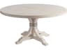 Newport Magnolia Round Wood Sailcloth Dining Table