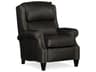 Huss Charcoal Black Leather Recliner