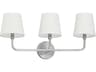 Dawson 3-Light Brushed Nickel Vanity Light