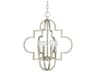 Ellis 4-Light Antique Silver Pendant