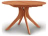 Round Extension Dining Table Audrey Solid Wood Butterfly Leaf