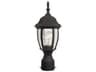 Bent Glass Outdoor Post Light