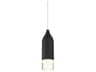 Action LED Mini Pendant in Black Modern
