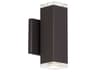 Block Outdoor LED Wall Light Modern Bronze