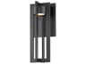 Chamber Outdoor LED Wall Sconce Modern Black