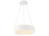 Corso LED Pendant 18-Inch in White