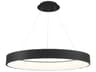Corso 1-Light Black LED Round Pendant