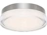Dot 1-Light Stainless Steel LED Round Flush Mount