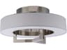 Madison 1-Light Brushed Nickel LED Geometric Round Flush Mount