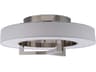 Madison 1-Light Brushed Nickel LED Geometric Round Flush Mount