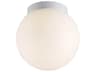 dweLED Niveous LED Globe Flush Mount Modern White Light