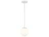 Niveous 1-Light White Glass LED Globe Mini Pendant