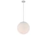 dweLED Niveous LED Pendant Light a Modern Globe Fixture