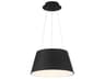 Vida 1-Light Black LED Drum Pendant
