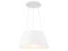 Vida 1-Light White LED Drum Pendant