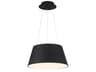 Vida 1-Light Black LED Drum Pendant