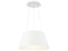Vida 1-Light White LED Drum Pendant