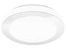 Carpi 1-Light Chrome Round Flush Mount