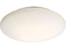 Ella 3-Light White Bowl Round Flush Mount