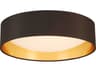 Orme LED Flush Mount Ceiling Light Black and Gold