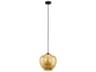Priorat 1-Light Black Gold Mini Pendant