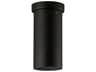 Tortoreto 1-Light Matte Black Cylinder Flush Mount