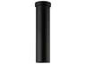 Tortoreto 1-Light Matte Black Cylinder Flush Mount