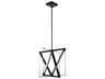 Axis Matte Black Chrome LED Geometric Pendant