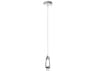 Ayse 1-Light Matte Black Crystal LED Cylinder Mini Pendant