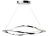 Meridian 1-Light Chrome LED Linear Island Pendant