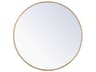 Eternity Round Wall Mirror in Brass