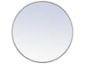 Eternity Round Wall Mirror Silver