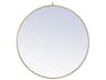 Eternity Brass Round Wall Mirror